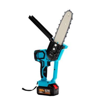 China Newest 8 Inch 2-Stroke Portable Electric Cordless Chainsaw Mill Stone Cutter Pruning Mini Electric Saw Chainsaw Handheld for sale