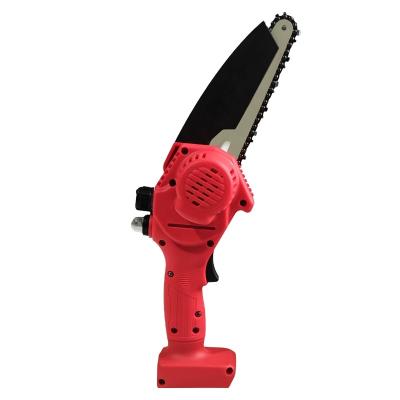 China 2-Stroke 6 Inch Cordless Electric Chainsaw Oiling Saw With LED Cover Device For Wood Branch Cutting Mini Electric Chainsaw for sale