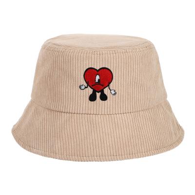 China Travel Custom Embroidery Bunny Bucket Bad Fishing Hat for sale