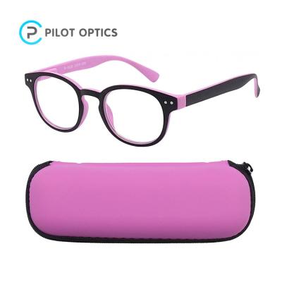 China Pilot Anti Blue Light Optics Good Level High Level Quality With Case Kids Frame Anti Blue Light Glasses for sale