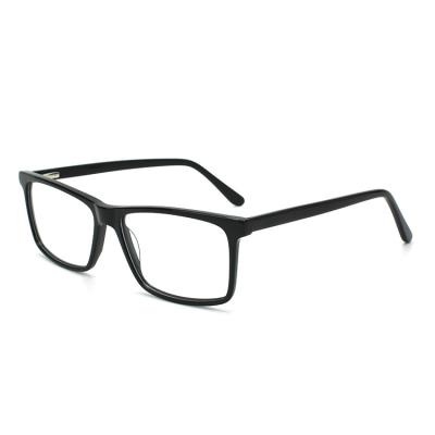 China New Style Custom Optical Frame Full Rim Square Acetate Glass High Quality Men's Male Eyeglass Frames for sale