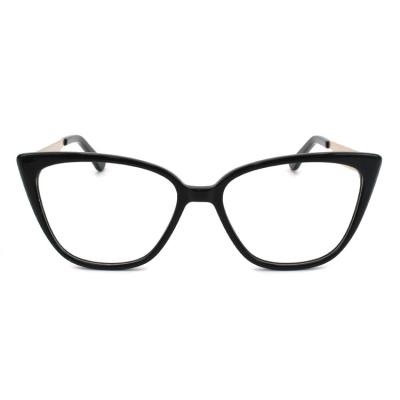 China Cateye Acetate Acetate Glass Optical Frame Cheap Current Ready Fashion Eyeglasses Optical Frames for sale