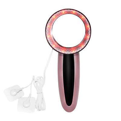 China Hot Selling Shrinking Face 1Mhz EMS Portable Ultrasonic Pore Lift Massager Microcurrent Lifting Device For Skin Whitening for sale