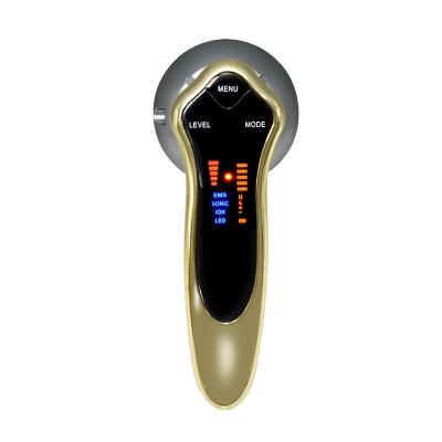 China Shrinking Hot Selling Ultrasonic Ion Pore Lifting Face Massager EMS Deep Cleansing Home Face Lift Machine 2022 Best Price for sale