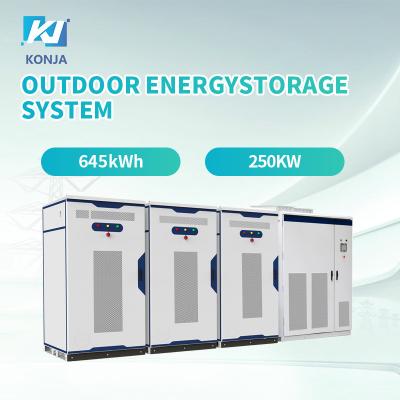 Cina KonJa Grade A Energy Storage Cabinet Deep Cycle 645kWh 250kw Battery Cabinet per il sistema solare in vendita