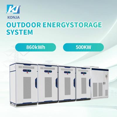 China KonJa High Protection Level Energy Storage Cabinet 860kWh 500kw Outdoor Energy Storage System for sale