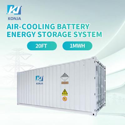 중국 콩자 공기 냉각 20FT 768Vdc 1MWh 깊은 사이클 배터리 에너지 저장 시스템 400Vac 컨테이너 배터리 판매용