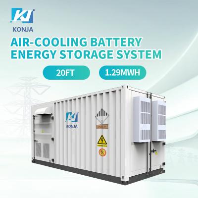 Cina KonJa Air-Cooling 20FT 768VDC 1.29MWh Batteria a ciclo profondo Sistema di stoccaggio dell'energia 400VAC Batteria contenitore in vendita