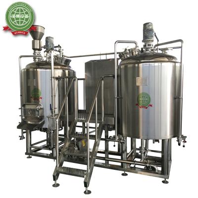 China SUS 304 Or Cat Solder Copper Microbrewery, 300 Liter Bars& Bar Brewery Beer Brewing Equipment for sale