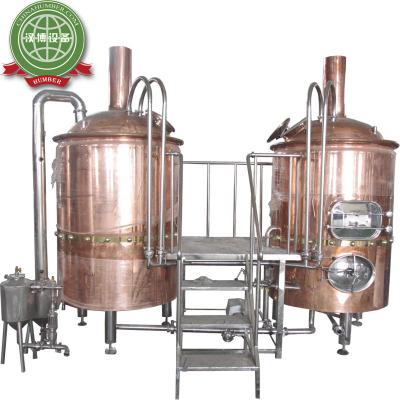 China 1000L micro beer/wine/coffee hotel/red copper bar/bar draft beer brewing equipment for sale for sale