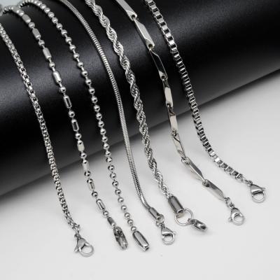 China Cheap CLASSIC Wholesale Stock Gold Sliver Link Chain Necklace for sale