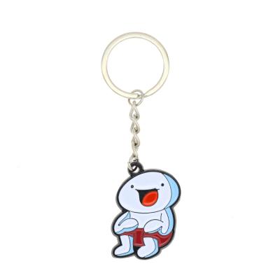 China Souvenir Gift Cartoon Soft Enamel Shopping Tending Funny Anime Key Chain Custom Made for sale