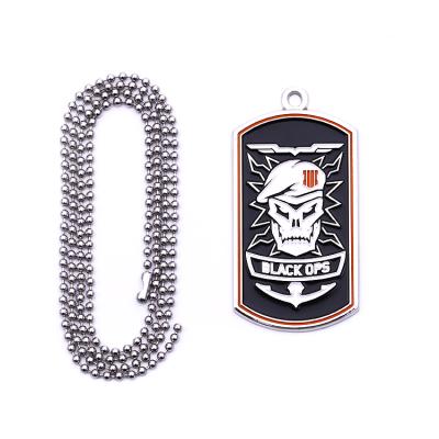 China 2021 New China style custom antique 3d dog tag enamel brand logo metal soft tag for sale