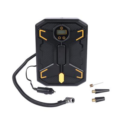 China Emergency Light DC12v Car Air Compressor With LED Light Air Pump Digital Gauge Inflat Car Tire Pump for sale