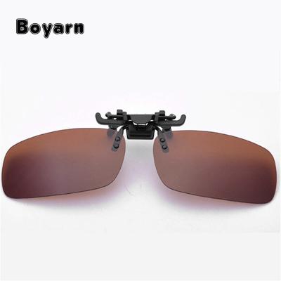 China High Quality Fashion Sunglasses Men Women Day And Night Driving Polarized Clip On Sunglasses Myopia Glass Men Brand Flip Up Sun Glasses UV400 for sale