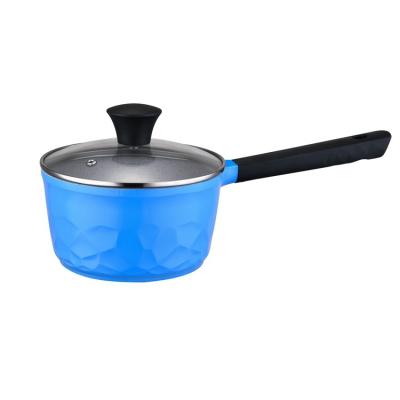 China Durable Supplier Direct Kitchen Factory Small Cookware Covered Non Stick Sauce Pan With Lid for sale