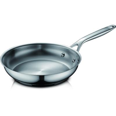 China Professional Viable Nonstick Crepe Pan Egg Frying Pan Stainless Steel Cookware Manufacturer for sale