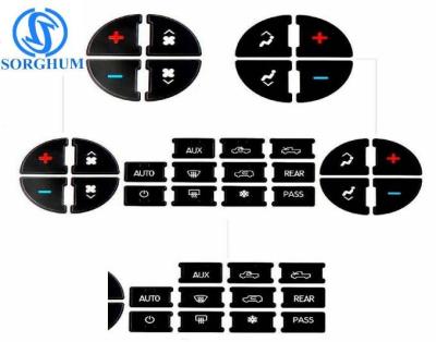 China AC Dash Button Repair Kit Decal Stickers Replacement For Chevrolet GMC Tahoe Sierra 2007-2013 for sale