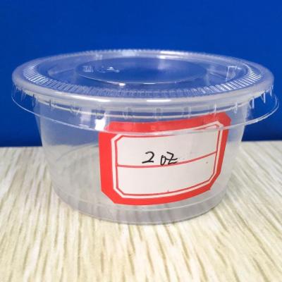 China Sustainable 2oz Sauce Cups With Flat Lids for sale