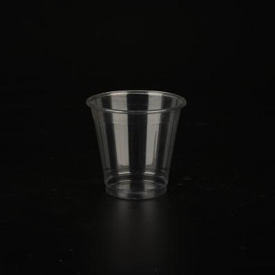 China 3oz PET Disposable Plastic Cup Disposable Transparent Drinking Eco Friendly Products With Lid for sale