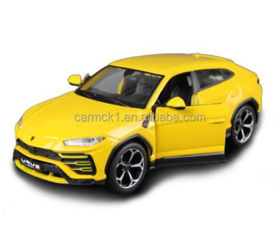 China Cotton Maisto Diecast Model Car Lamborghini Urus 1/24 Diecast Toy Car Classic Yellow Sliding Metal Alloy Diecast Model Car for sale