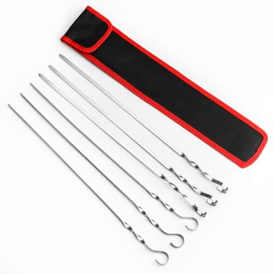 China Thermal resistance 3806 barbecue skewers set barbecue skewer makers iron plating barbecue skewer for sale