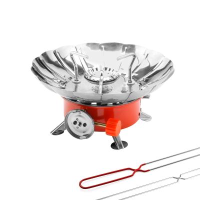 China 2434 Mini Gas Burner Liquid Seasoning Outdoor Rise Fishing Portable Waterproof Camping Gas Stove for sale