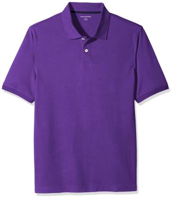 China Anti-wrinkle Men's Standard Regular-Fit Cotton Pique Polo Shirt for sale