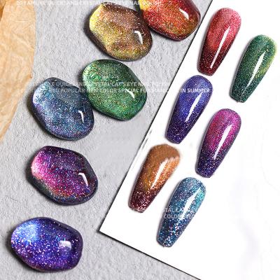 China Nail Salon Amazon Crayola Nail Polish Meteor Glue Aurora Broken Diamond Phototherapy UV Gel Nail Polish Private Label for sale