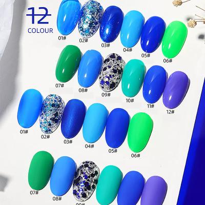 China Nail salon klein gel nail polish display nail polish transparent blue phototherapy UV maker new for sale