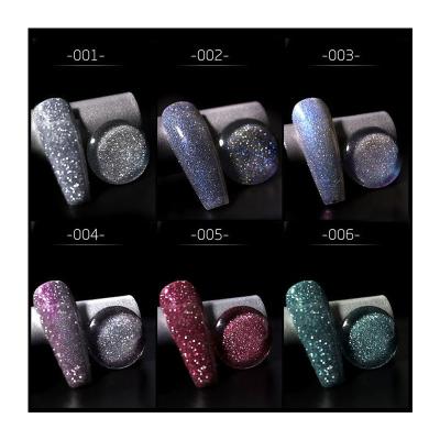 China New Popular Nail Salon Style Silver Sequins Glitter Nail Polish Phototherapy UV Gel Set UV Gel Nail Polish High Quality Gel for sale