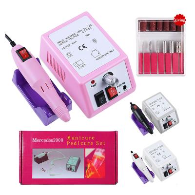 China Finger Nail+foot Nail Polish Machine 20000 rpm Special Machine Removal Machine For Electric Nail Drill Bit Set Pink Nail Drill for sale