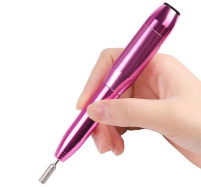 China Professional Electric Nail Drill Machine Nail Drill Machine USB Nail Polisher Factory Direct Sales Fingernail Nail+Foot Built-in Pen Tool for sale