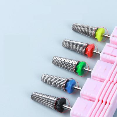 China New Polished Tungsten Steel Grinding Quickly Remove Skin Nail High Quality General Purpose Drill Bit 5 in 1 Carbide Nail Drill Bit for sale