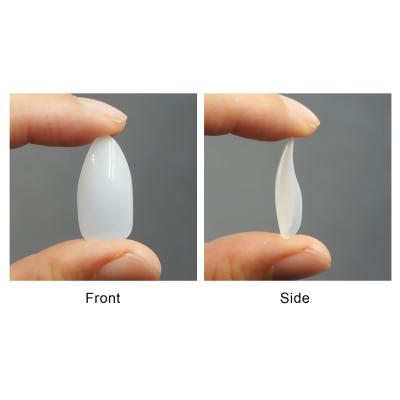 China 600 Pcs Eco-friendly Tip Ultra Thin False Clear Artificial Water Drop Nail Tips Coffin Nail Stiletto for sale