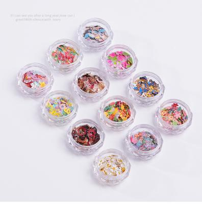 China Decorate Nail Ready To Ship Gradient Glitter Letter Star Sequin Nail Korean Mixed Size Mermaid Nail Sequin for sale