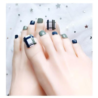 China French ready to board abs french fake press on artificial toe nails full tips set covertips for sale