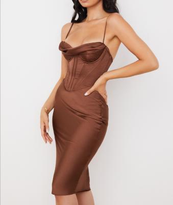 China 2021 Cheapest Breathable Plus Size Women Dress Casual Elegant Sleeveless Evening Dress Ladies Party Bandage Dress for sale