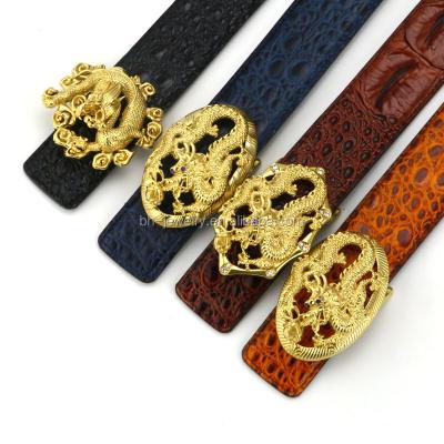 China Fashionable 18K Gold Plated Chinese Zodiac Dragon Shape Casting Stainless Steel Belt Luxury Looking Volume OEM&ODM Acceptable for sale