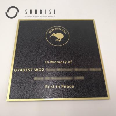 China Good Visual Bronze Brass Memorial Plaques Custom Metal Wall Logo Grave Plaque Brass Effect SUNRISE SIGN Maker Plaques Long Durable Easy Install for sale