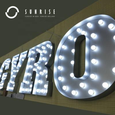 China Long Lasting Consumer SUNRISE SIGN Maker Custom Marquee Light Low Letters To Wedding Led Marquee Letters Sign for sale