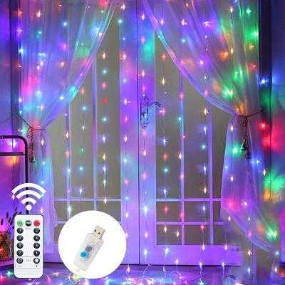 China Factory direct wholesale Ip65 waterproof commercial curtain light tier curtain lights led curtain string light christmas led curtain light for sale