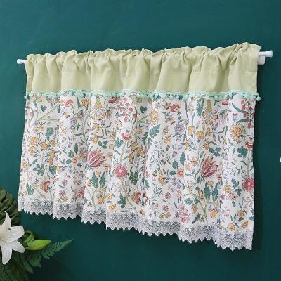 China American Luxury Jacquard Drapes Kitchen Living Room Blackout Style Blackout Style Cloth Short Curtains for sale