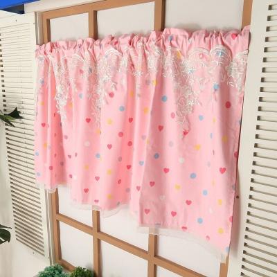 China American Luxury Decorative Jacquard Beaded Drapes Blackout Style Kitchen Living Room Cloth Curtain Blackout Style Short Curtains for sale