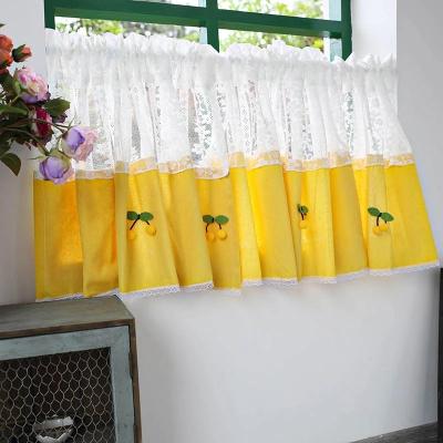 China Blackout American Style Short Curtains Small For Living Room Half Lace Curtain Cafe Kitchen Short Curtains for sale