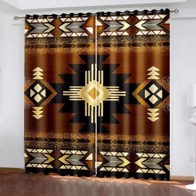 China Blackout Blackout Curtains For Living Room Bohemia Custom Curtains for sale