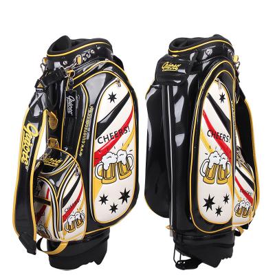 China Protect Golf Club Golf Hybrid Rack Bags PU Leather Cheer Design 9.5