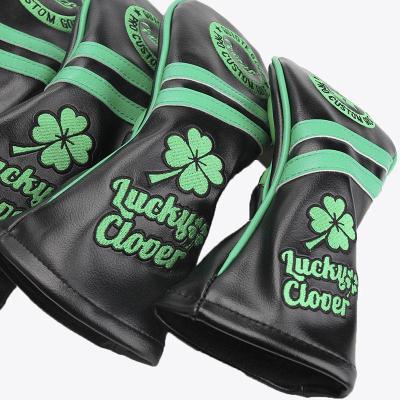 China Protect Golf Clubs OEM PU Leather Golf Club Headcover Set High Quality Golf Wood Head Cover for sale