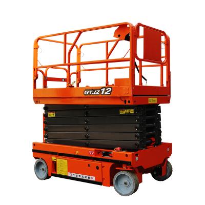 China Self-propelled Hydraulic Electric Lift Table Construction Works Aerial Electric Lift Table Electric Battery Lift Table for sale