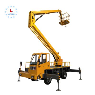 China Construction Work CE Certificate 12m 14m 16m Vehicle Aerial Truck Mounted Boom Lift Aerial Work Platform Lift for sale